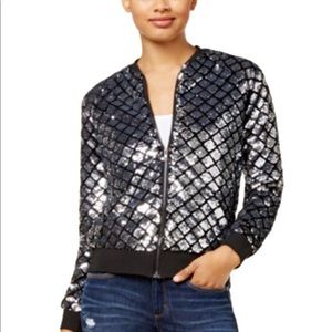 Sequined Bomber Jacket Juniors